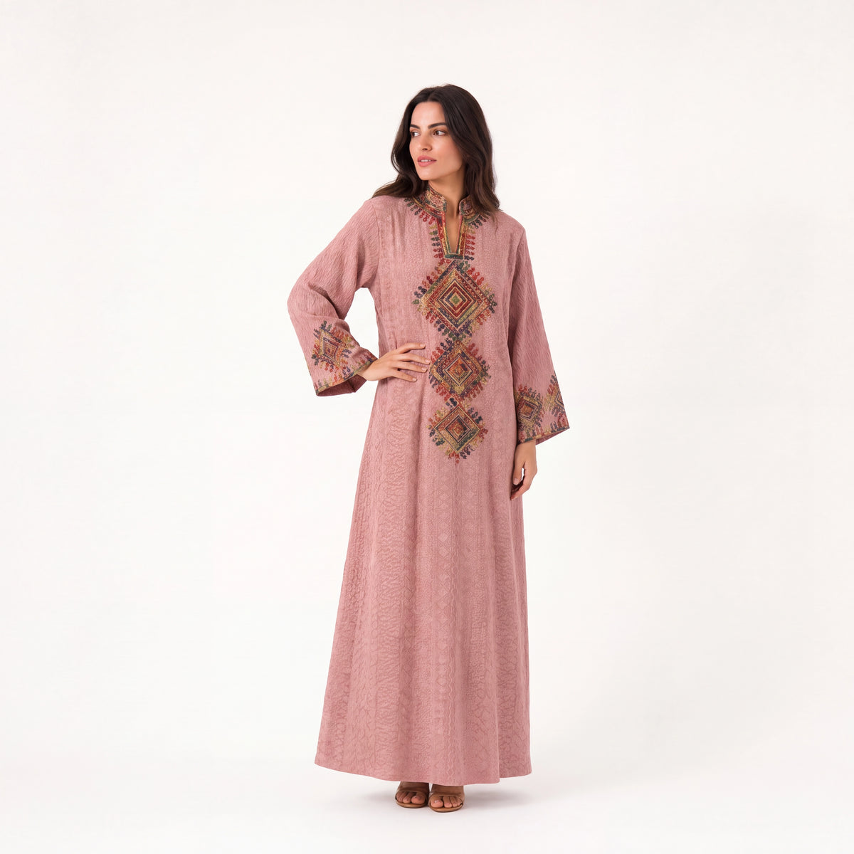 V-Neck Tribal Jalabiya.