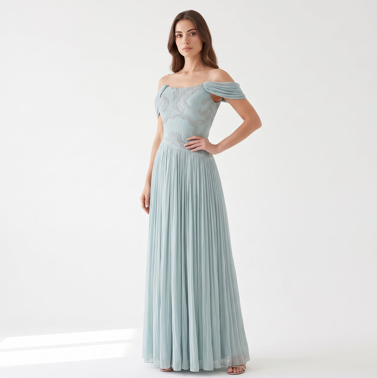 Celeste Organza Corset Gown.