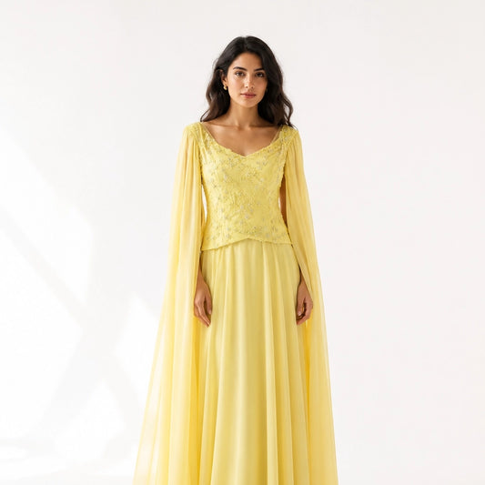 Float Sleeves Corset Dress