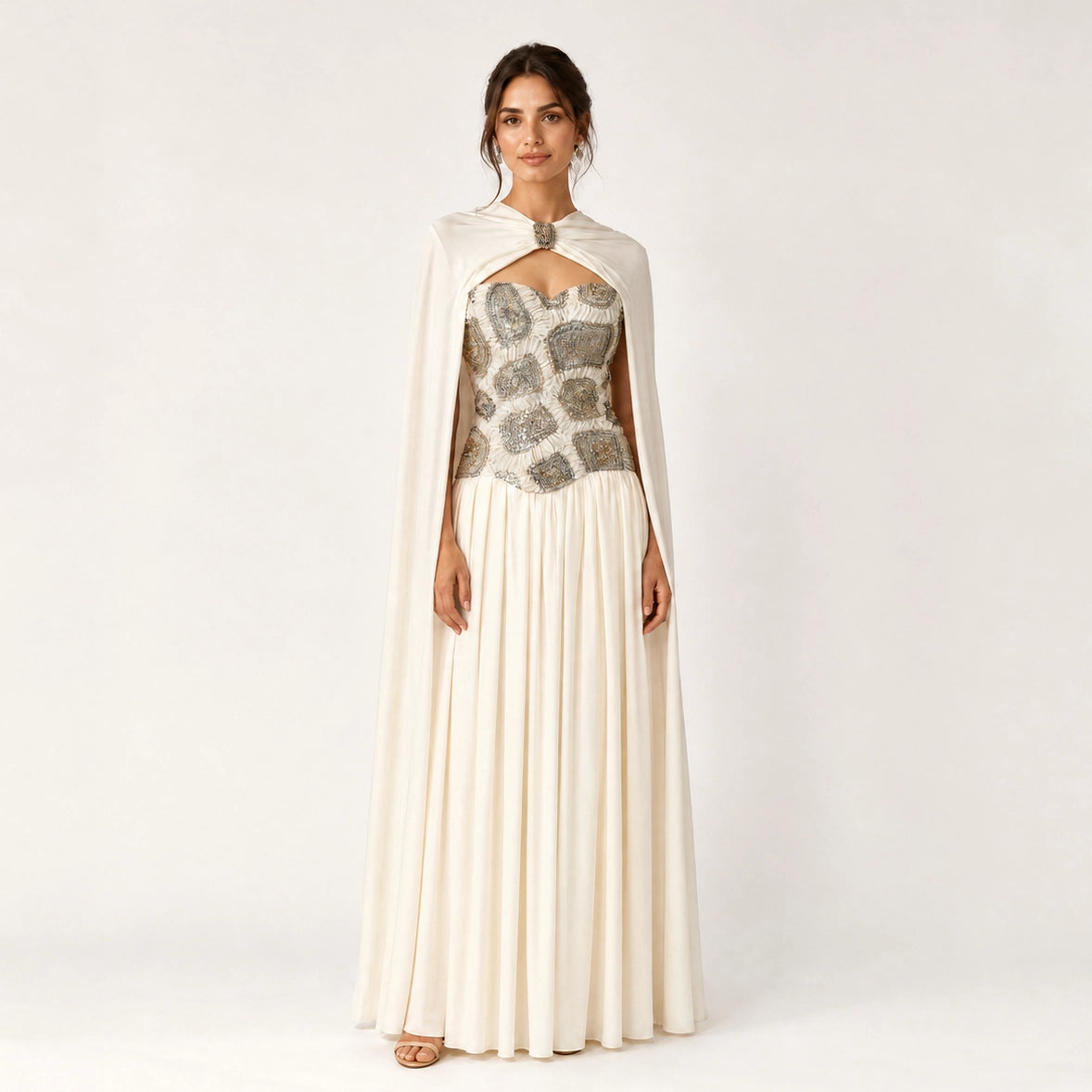 Crystal Crochet Chiffon Dress.