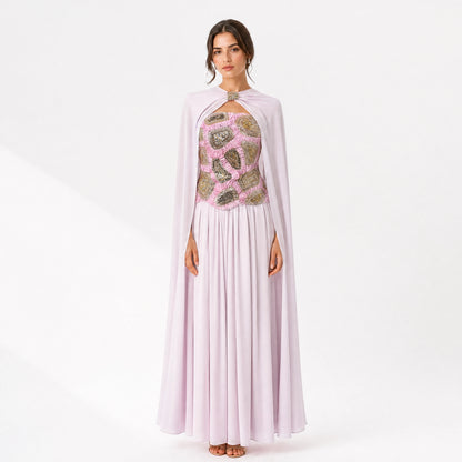 Crystal Crochet Chiffon Dress.