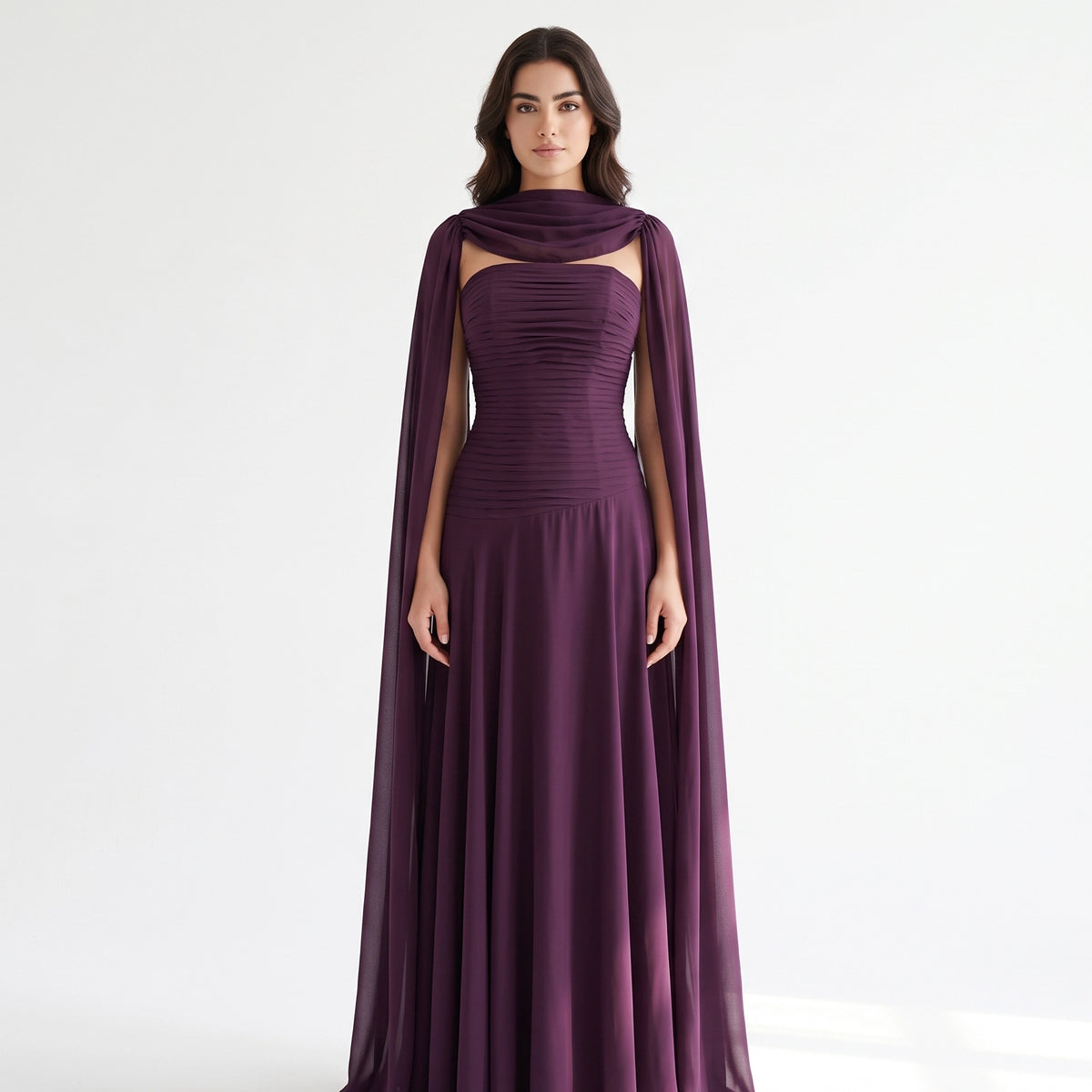 Draped Ruched Corset Dress.