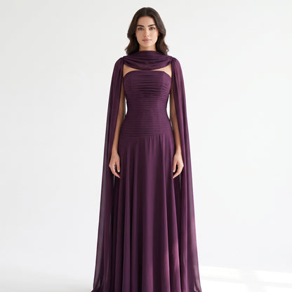 Draped Ruched Corset Dress.