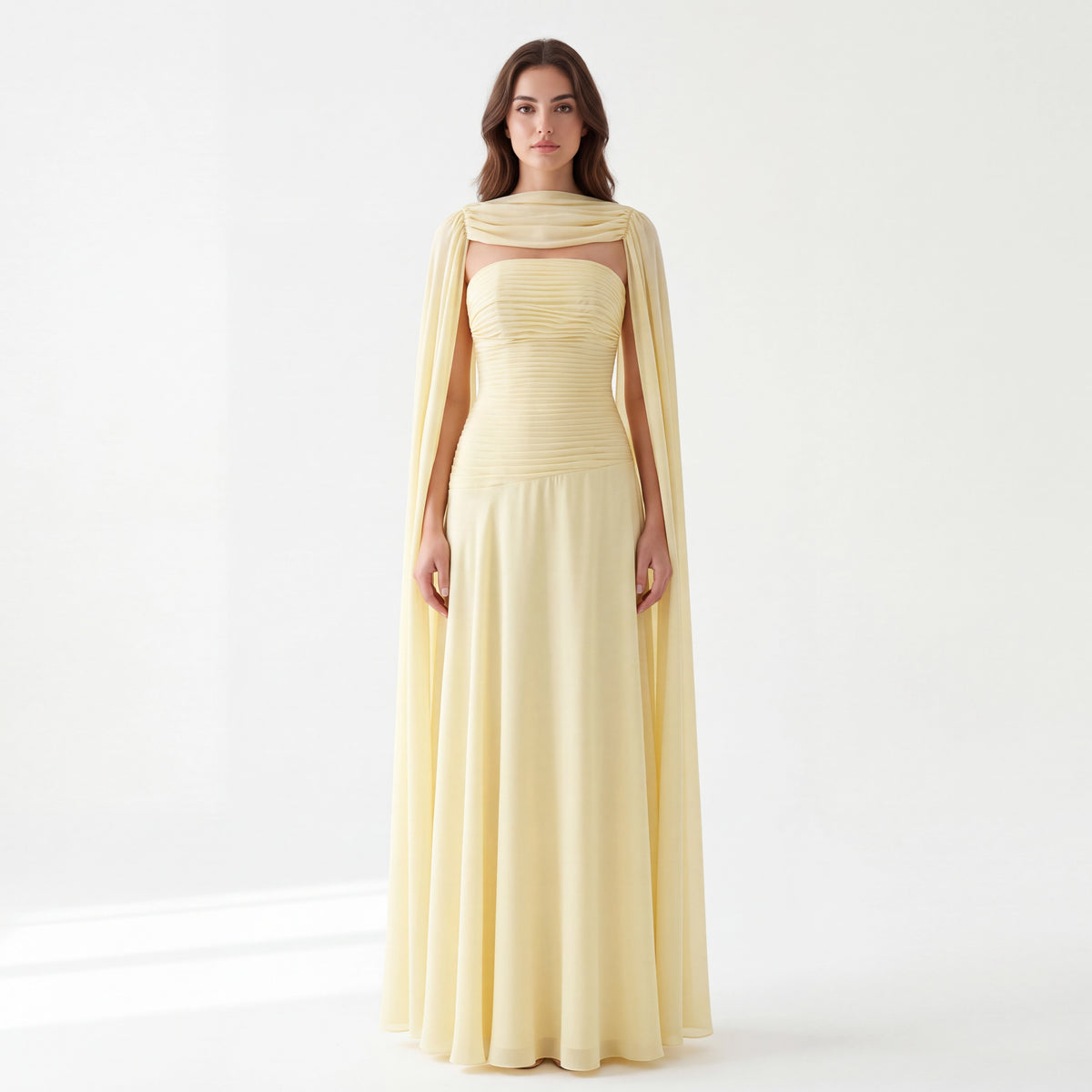 Draped Ruched Corset Dress.
