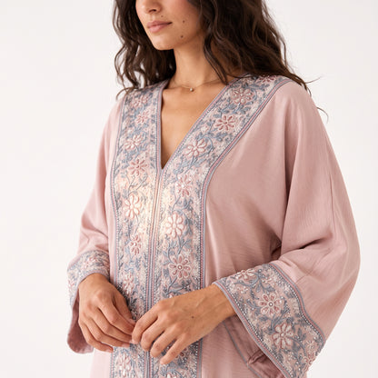 Flora Cascada V-Neck Jalabiya.