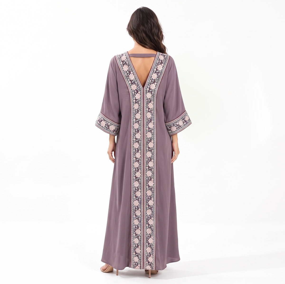 Flora Cascada V-Neck Jalabiya.