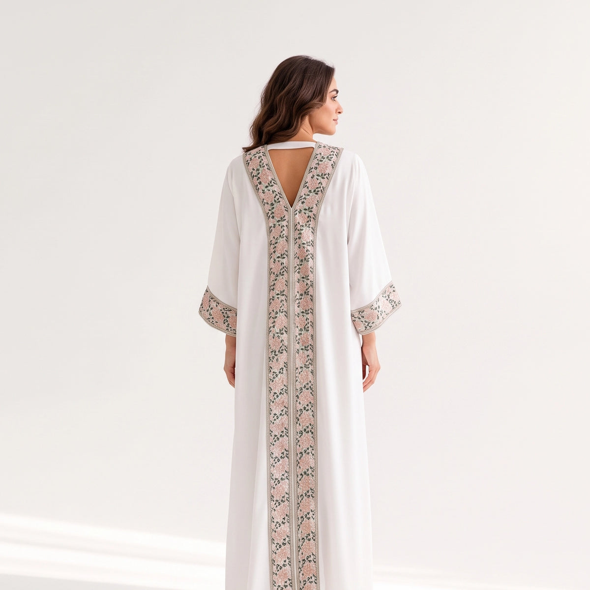 Flora Cascada V-Neck Jalabiya.