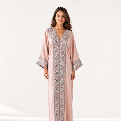 Flora Cascada V-Neck Jalabiya.