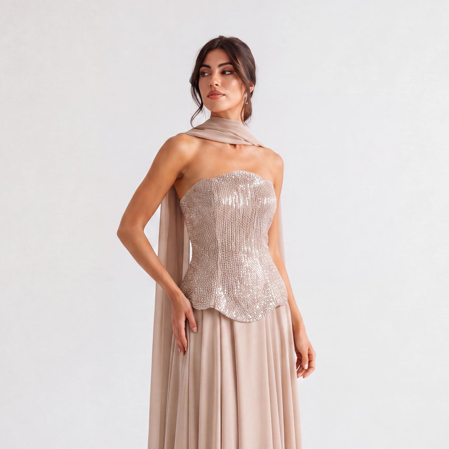 Celeste Crystal Couture Gown.