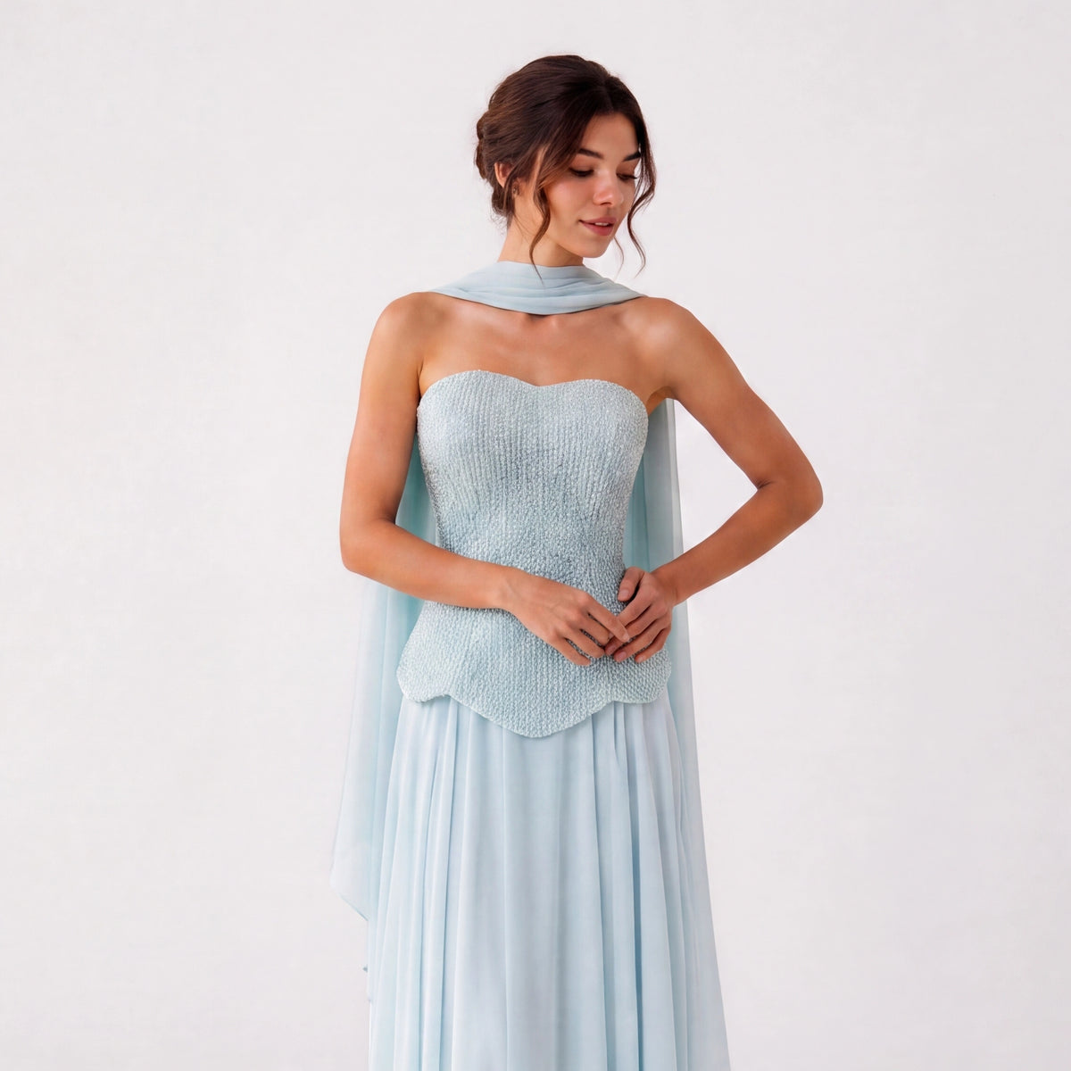 Celeste Crystal Couture Gown.