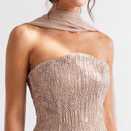 Celeste Crystal Couture Gown.