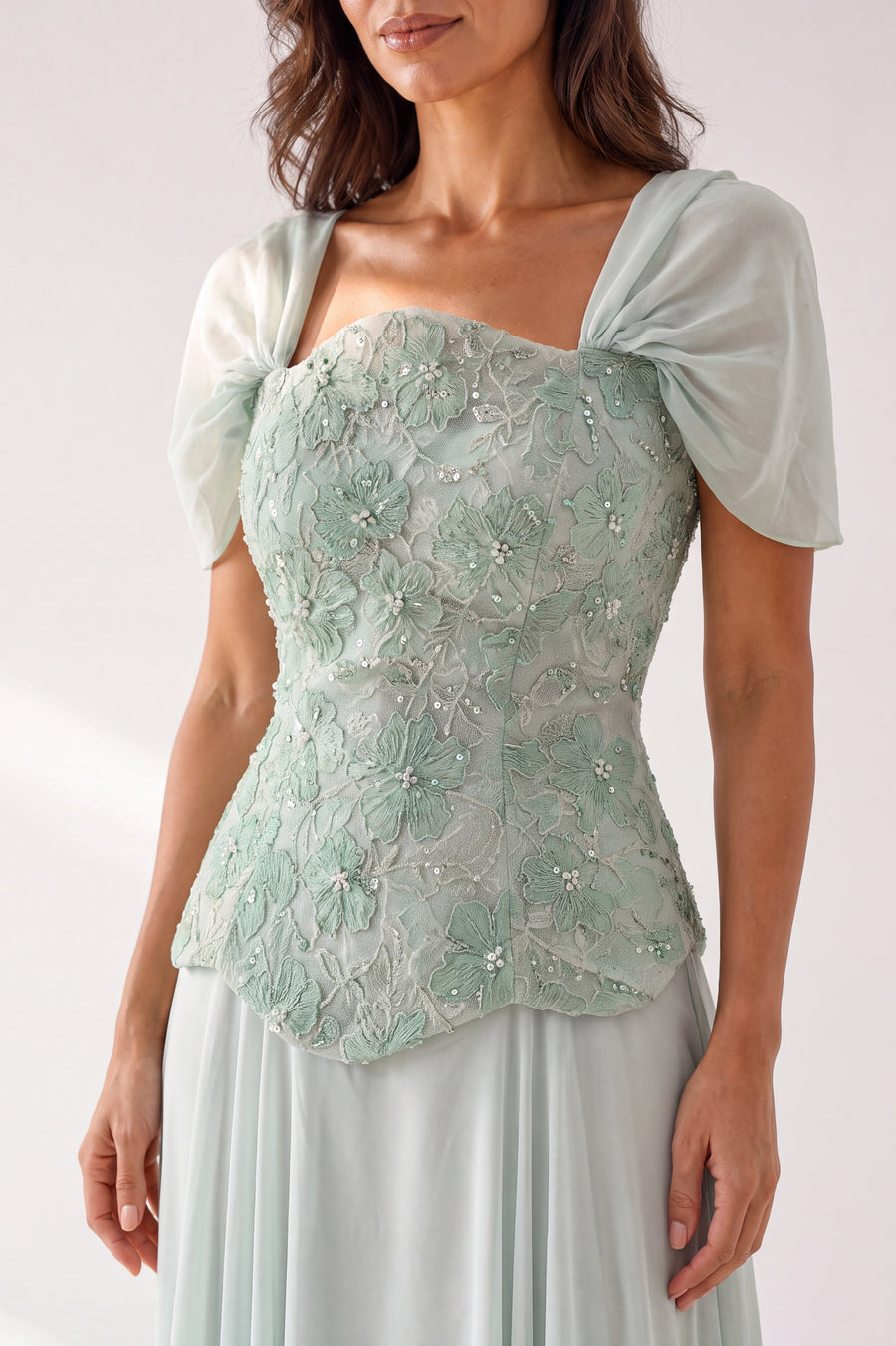 Bloom Floral Embellished Gown.