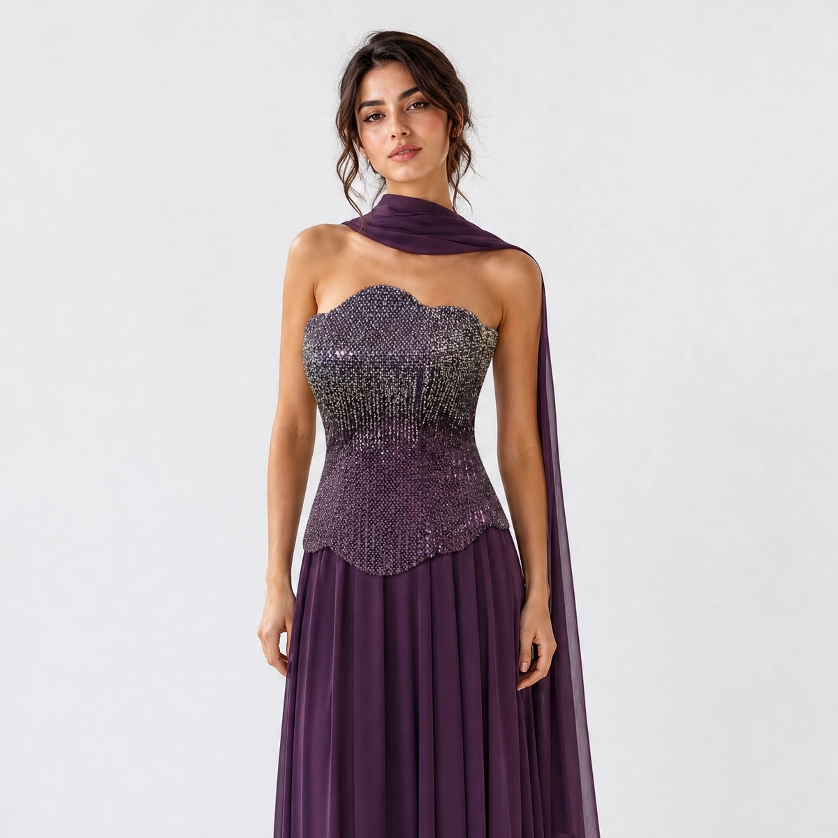 Celeste Crystal Couture Gown.