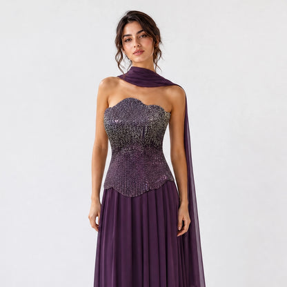 Celeste Crystal Couture Gown.