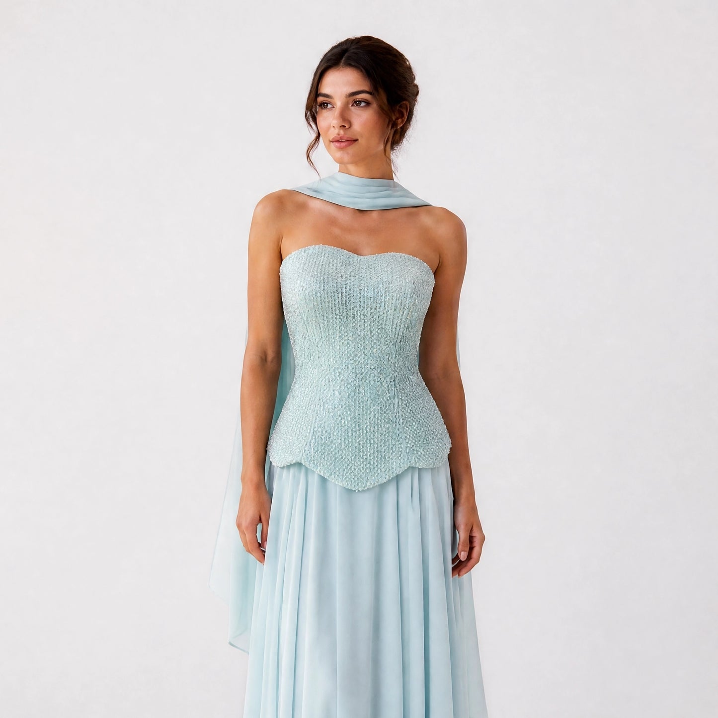 Celeste Crystal Couture Gown.