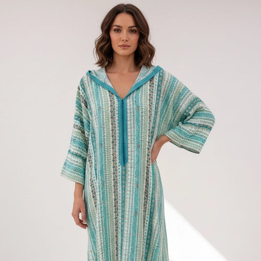 Nomad Chic Striped Jalabiya.