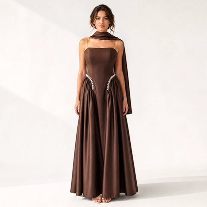 Satin Corset Cup Dress.