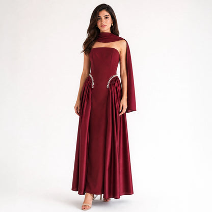 Satin Corset Cup Dress.