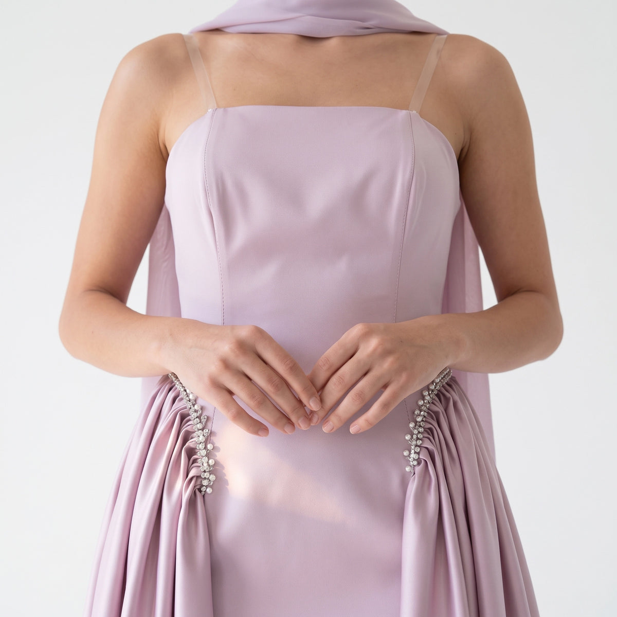 Satin Corset Cup Dress.