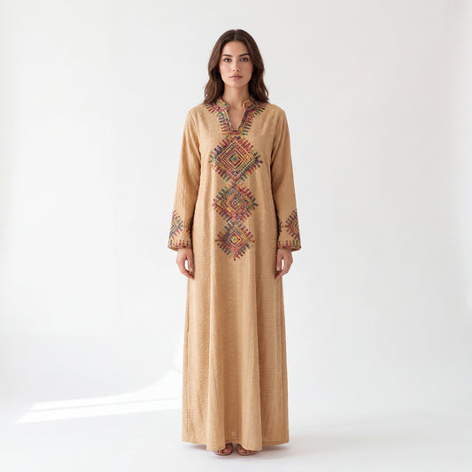 V-Neck Tribal Jalabiya.