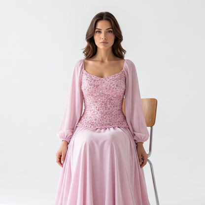 Valentina Embellished Corset Gown.