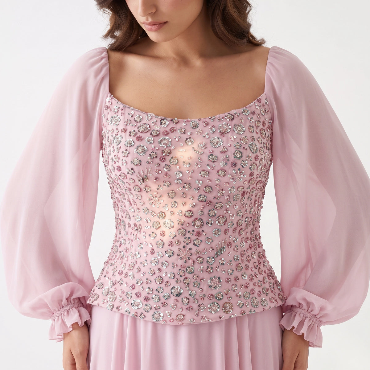 Valentina Embellished Corset Gown.