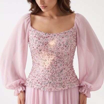 Valentina Embellished Corset Gown.