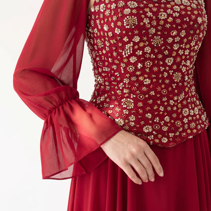 Valentina Embellished Corset Gown.