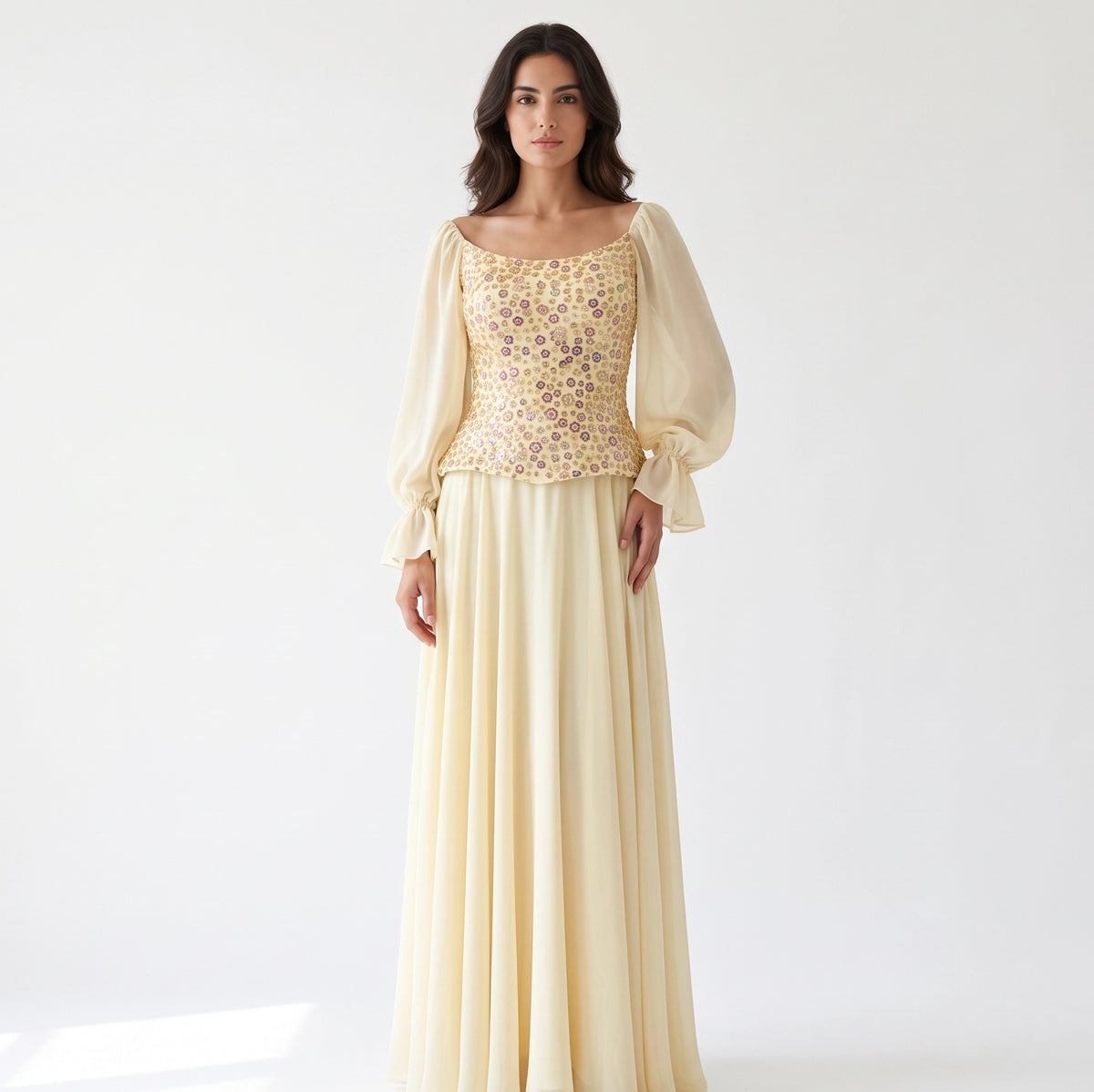 Valentina Embellished Corset Gown.