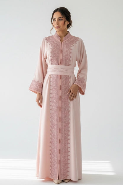 Graceful Linen Kaftan-Abaya