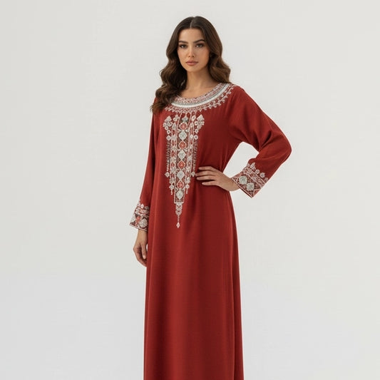 Artisanal Patterned Abaya
