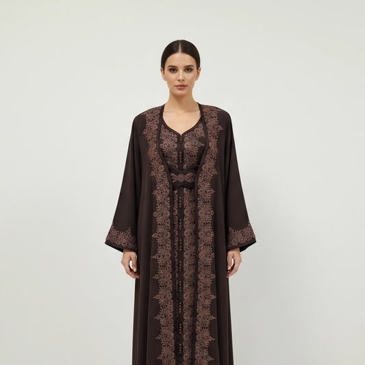 Embroidered U-Neck Bishet.