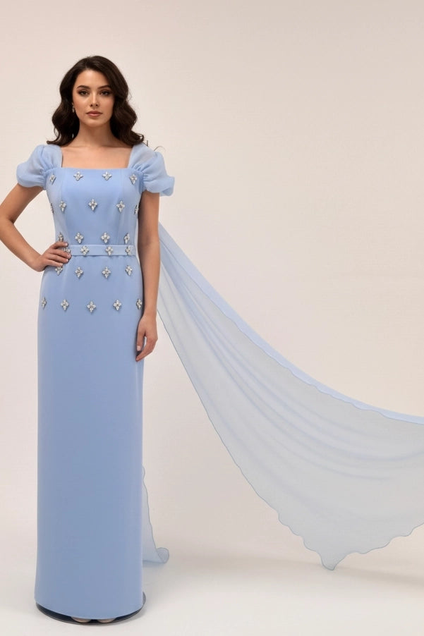 Embellished Taffeta Dress