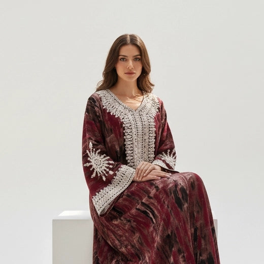 Ethereal Patterned Jalabiya