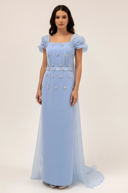 Embellished Taffeta Dress