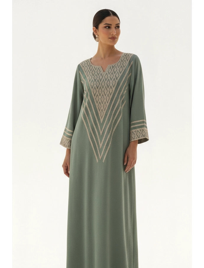 ​Geometric Elegance Abaya