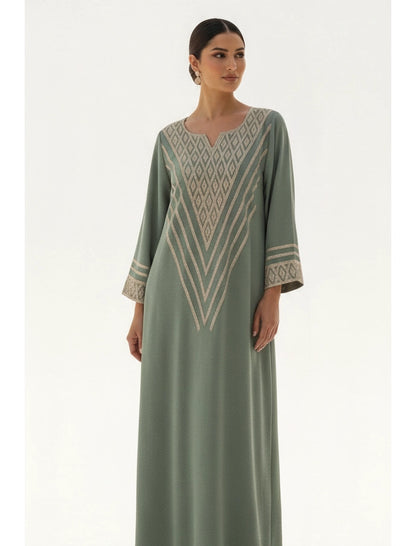 ​Geometric Elegance Abaya