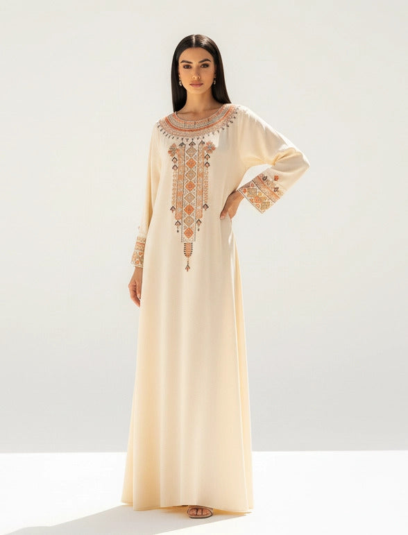 Artisanal Patterned Abaya