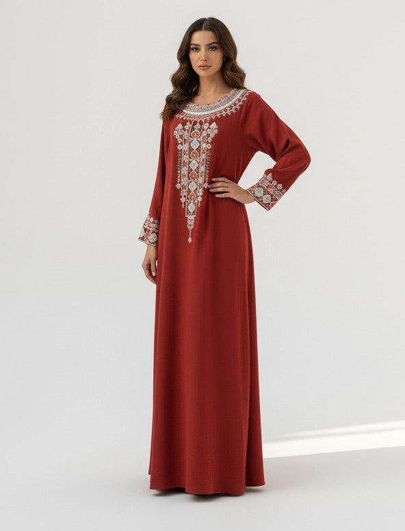 Artisanal Patterned Abaya