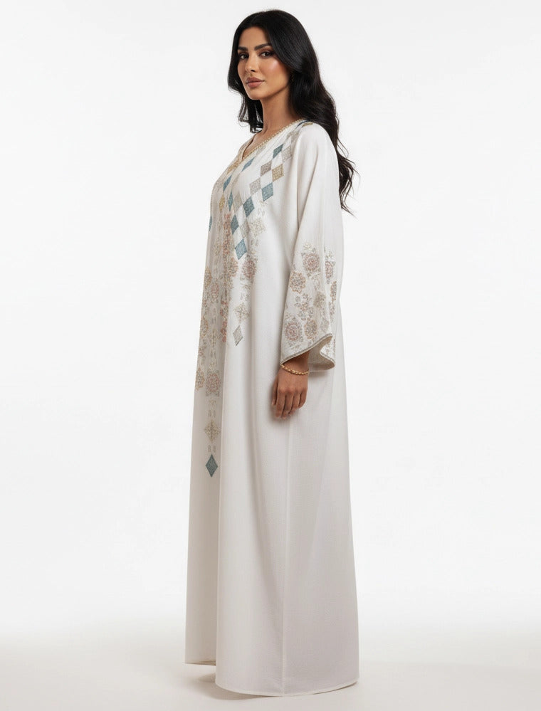 Geometric Harmony Abaya