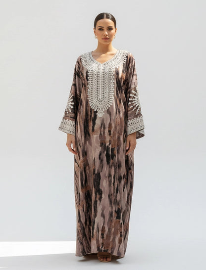 Ethereal Patterned Jalabiya