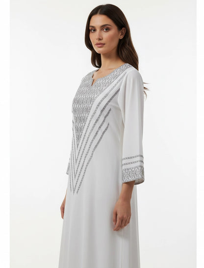 ​Geometric Elegance Abaya