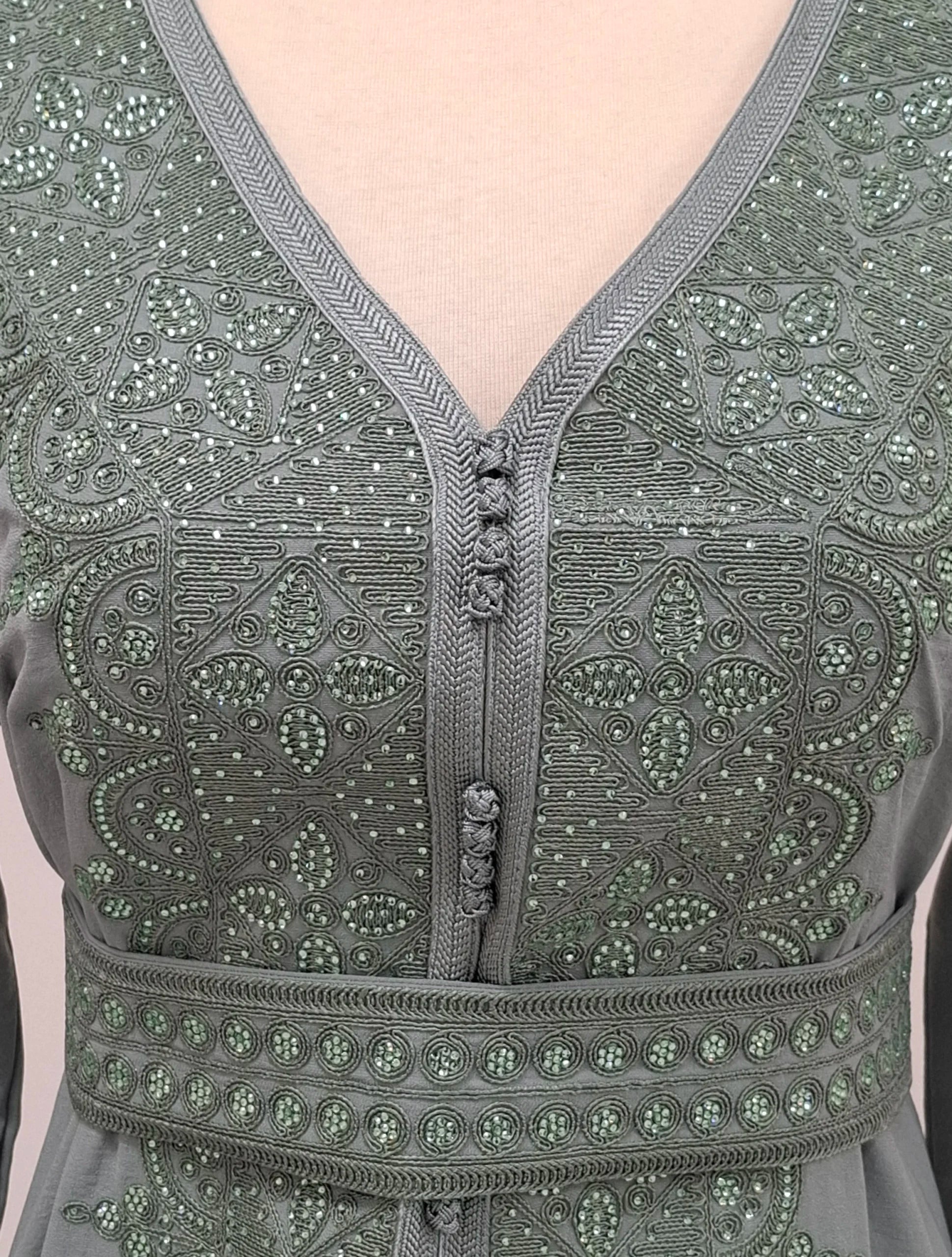Button Details Kaftan.