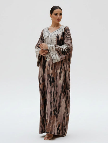 Ethereal Patterned Jalabiya