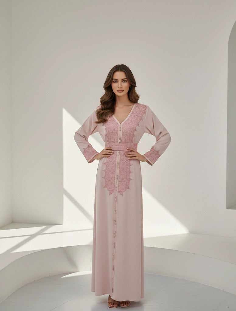 Button Details Kaftan.