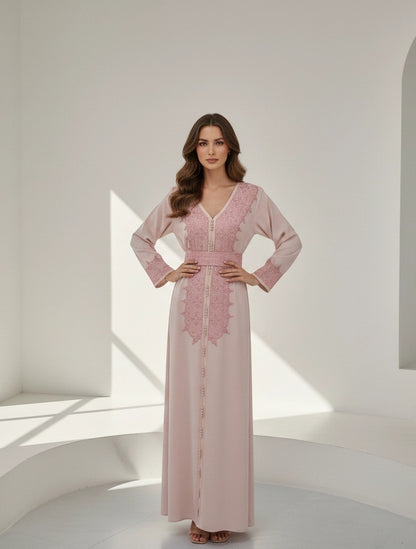 Button Details Kaftan.