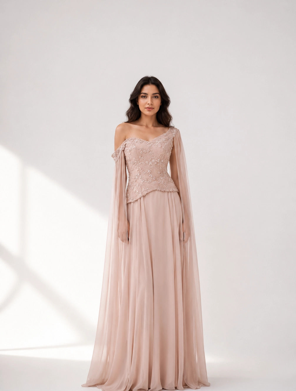 Float Sleeves Corset Dress