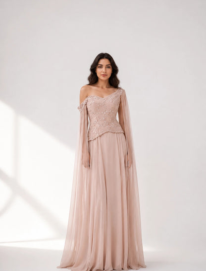Float Sleeves Corset Dress