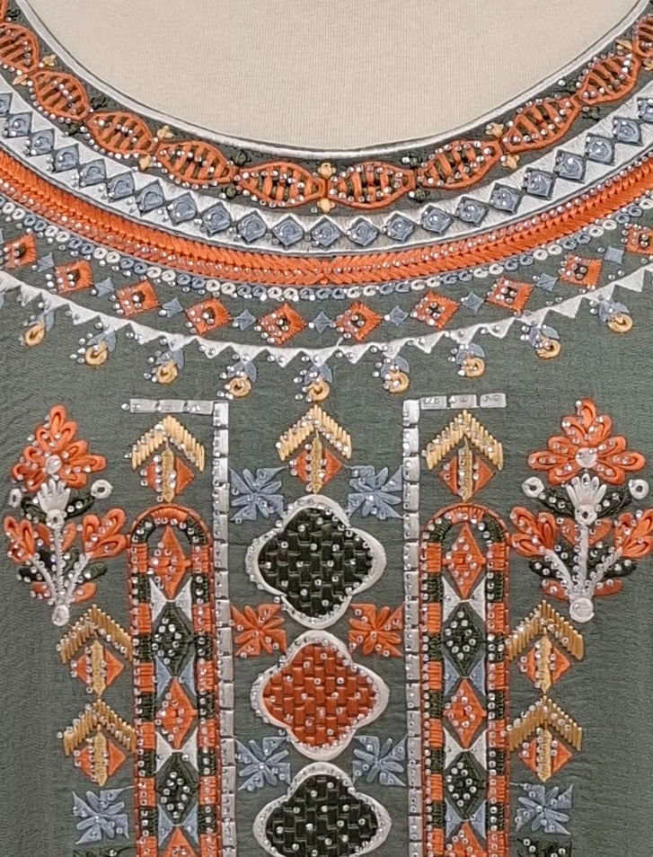 Artisanal Patterned Abaya