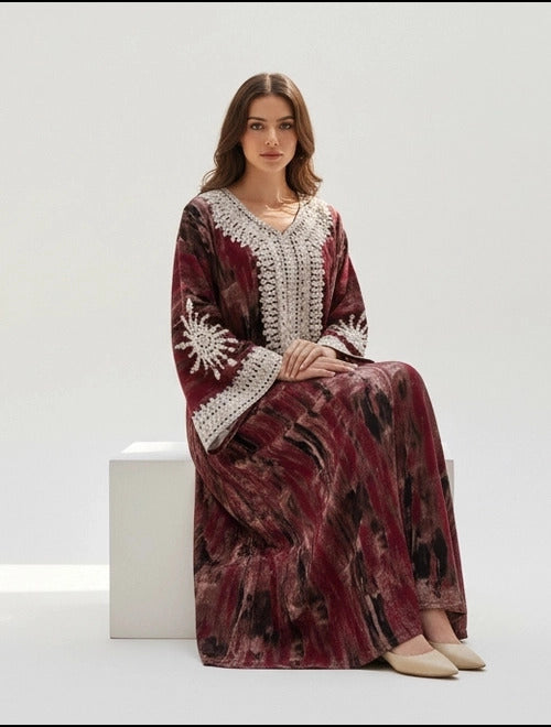Ethereal Patterned Jalabiya